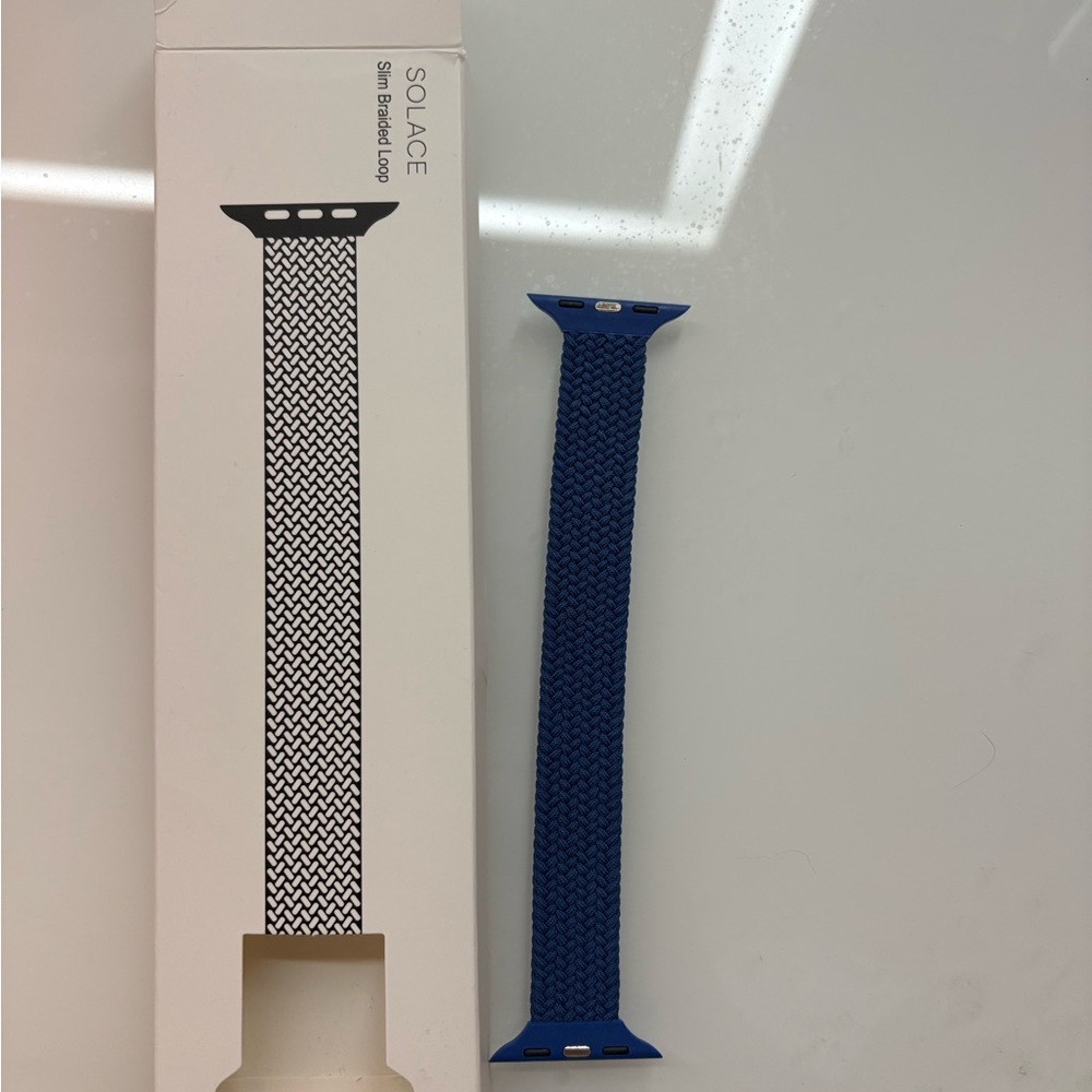 Solace Navy Braided Loop Watch Band